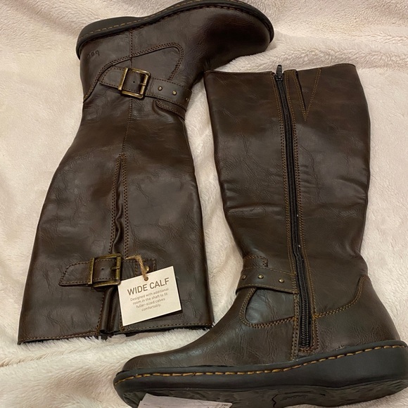 b.o.c by Born Concept Austin Brown Riding Knee-Hi Boots Wide Calf Sz 6 NWT/NWOB - Picture 5 of 9